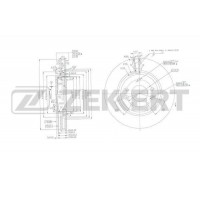 BS-6103 ZEKKERT Гальмівний диск