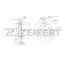 BS-6103 ZEKKERT Гальмівний диск