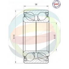 70-080040 MULTIPARTS Комплект підшипника ступиці колеса