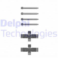 LX0093 DELPHI Комплектуючі колодки дискового гальма