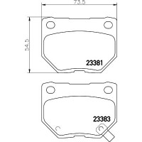 8DB 355 030-361 HELLA PAGID Комплект гальмівних колодок дисковий гальм