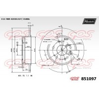 851097 MAXTECH Гальмівний диск