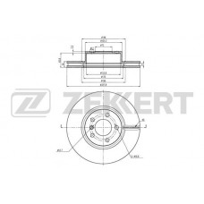 BS-5880 ZEKKERT Гальмівний диск