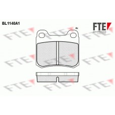 BL1140A1 FTE КомплеК т гальмівних колодок, дискове гальмо