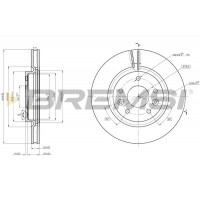 CD8466V BREMSI Гальмівний диск