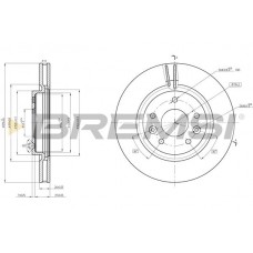 CD8466V BREMSI Гальмівний диск