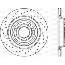 BDRS1992.25 OPEN PARTS Гальмівний диск