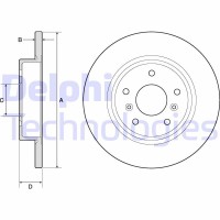 BG4807C DELPHI Гальмівний диск