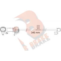 610544RB R BRAKE Сигналізатор зносу гальмівних колодок