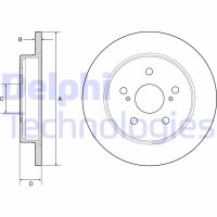 BG4928C DELPHI Гальмівний диск