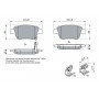 0 986 424 798 BOSCH Комплект гальмівних колодок дисковий гальм