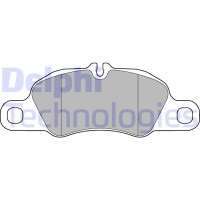 LP3177 DELPHI Комплект гальмівних колодок дисковий гальм