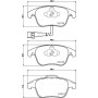 8DB 355 020-321 HELLA Комплект гальмівних колодок дисковий гальм