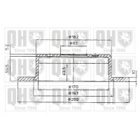 BDC4613 QUINTON HAZELL Гальмівний диск