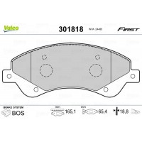 301818 VALEO Комплект гальмівних колодок дисковий гальм