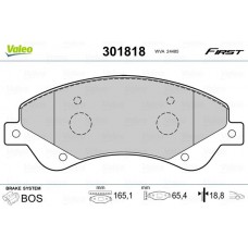 301818 VALEO Комплект гальмівних колодок дисковий гальм