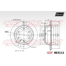 863111 MAXTECH Гальмівний диск