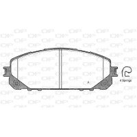 BPA1613.00 OPEN PARTS Комплект гальмівних колодок дисковий гальм