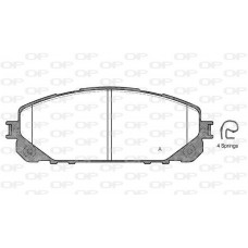 BPA1613.00 OPEN PARTS Комплект гальмівних колодок дисковий гальм