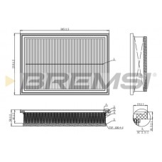 FA1158 BREMSI Повітряний фільтр