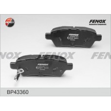 BP43360 FENOX Комплект гальмівних колодок дисковий гальм