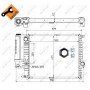 50564 NRF Радіатор охолодження двигуна