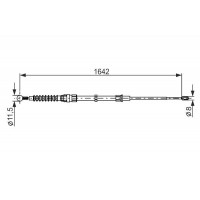 1 987 482 267 BOSCH Тросик, cтояночный тормоз