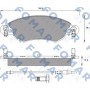 FO 786981 FOMAR Friction Комплект гальмівних колодок дисковий гальм