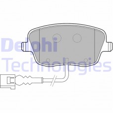 LP1754 DELPHI Комплект гальмівних колодок дисковий гальм