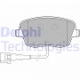 LP1754 DELPHI Комплект гальмівних колодок дисковий гальм