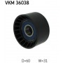 VKM 36038 SKF Паразитный / ведущий ролик, Поліклиновий ремінь