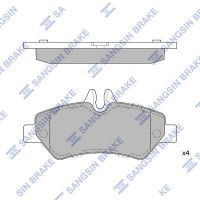 SP1562 Hi-Q Комплект гальмівних колодок дисковий гальм