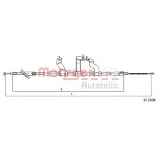 17.2584 METZGER Тросик, cтояночный тормоз