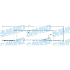 C0964B SAMKO Тросик, cтояночный тормоз