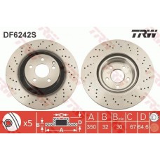 DF6242S TRW Гальмівний диск