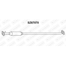 SZ67070 VENEPORTE Предглушник вихлопних газів