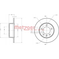 6110201 METZGER Гальмівний диск