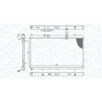 350213200900 MAGNETI MARELLI Радіатор охолодження двигуна