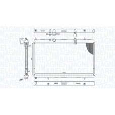 350213200900 MAGNETI MARELLI Радіатор охолодження двигуна