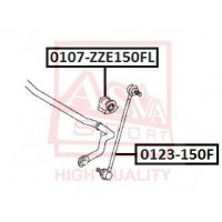 0107-ZZE150FL ASVA Втулка стабілізатора