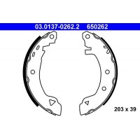 03.0137-0262.2 ATE Комплект гальмівних колодок