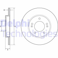 BG4949C DELPHI Гальмівний диск
