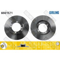 6041571 GIRLING Гальмівний диск