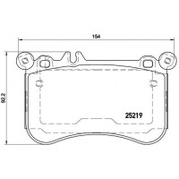 P 50 098 BREMBO Комплект гальмівних колодок дисковий гальм