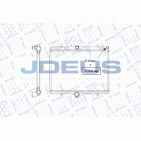 M-0070260 JDEUS Радіатор охолодження двигуна