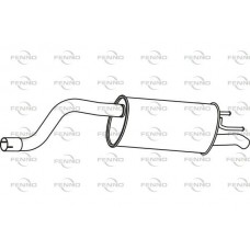P43095 FENNO Глушник вихлопних газів кінцевий