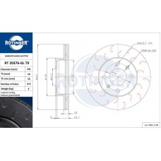 RT 20376-GL T9 ROTINGER Гальмівний диск