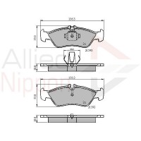 ADB0478 COMLINE Комплект гальмівних колодок дисковий гальм