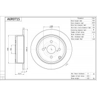 A6R071S AISIN Гальмівний диск
