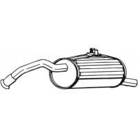 228-205 BOSAL Глушник вихлопних газів кінцевий